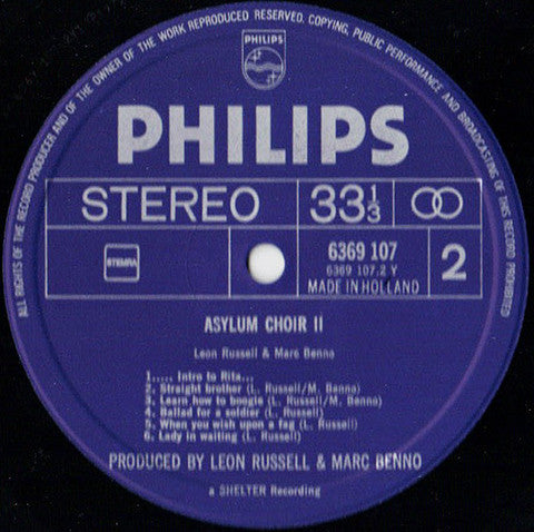 Leon Russell & Marc Benno -Asylum Choir II