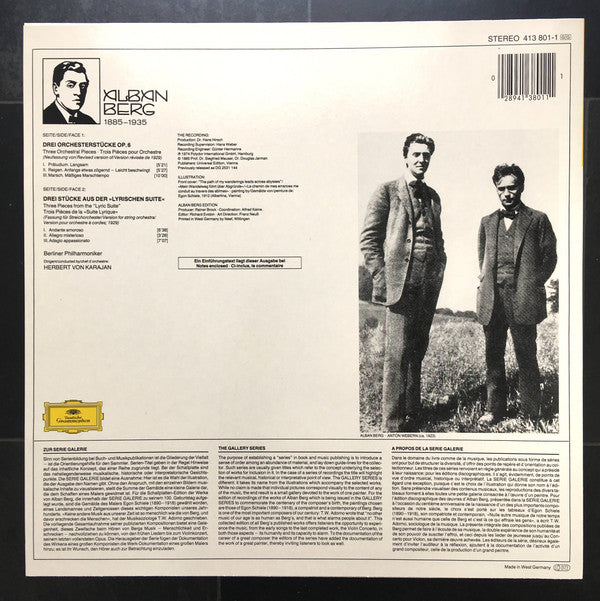 Alban Berg - Die Verlegten Werke - Published Works - Œevres Publiees