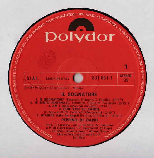 Peppino Di Capri -Il Sognatore
