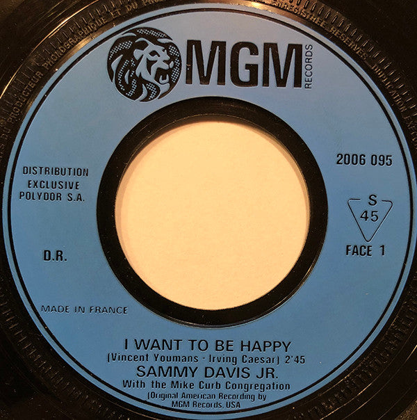 Sammy Davis Jr. With The Mike Curb Congregation -I Want To Be Happy