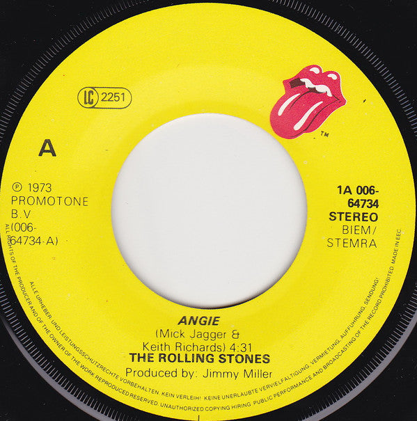 The Rolling Stones -Angie / Silver Train