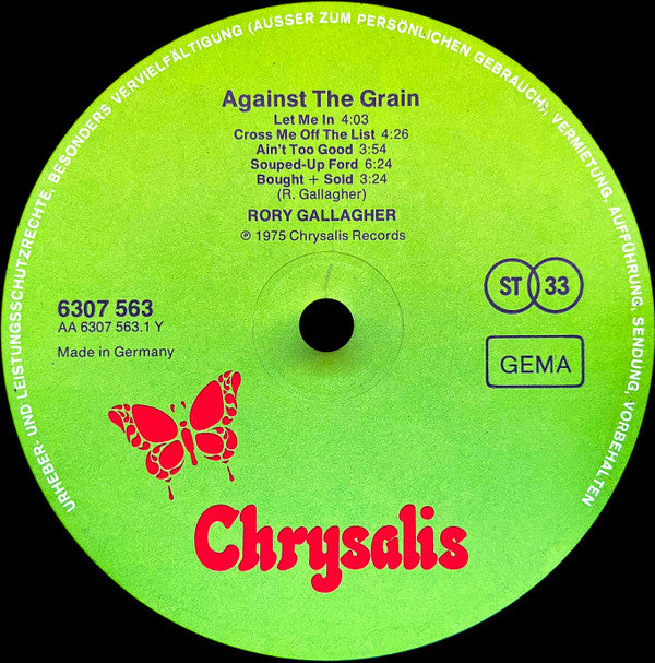 Rory Gallagher -Against The Grain