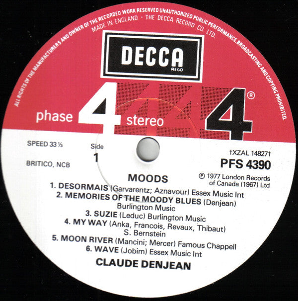 Claude Denjean -Moods