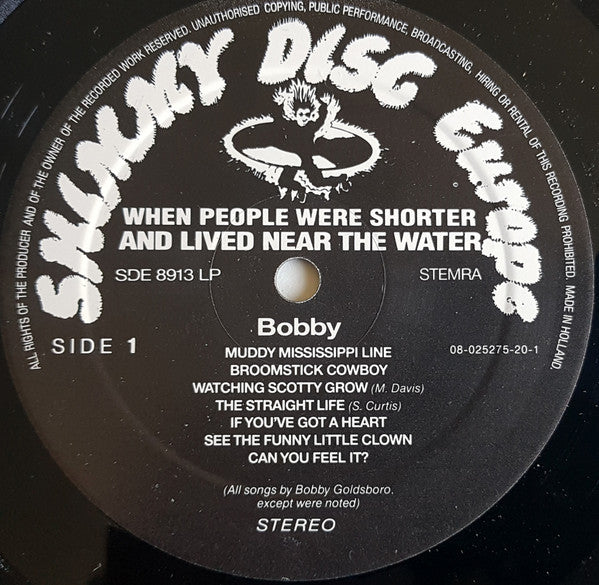 When People Were Shorter And Lived Near The Water -Bobby
