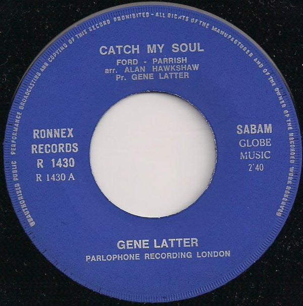 Gene Latter -Catch My Soul