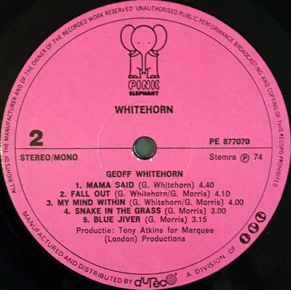 Geoff Whitehorn -"Whitehorn"