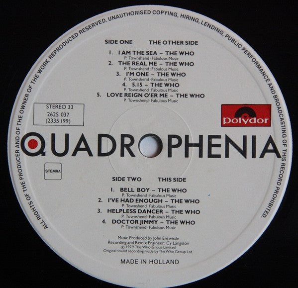 Various -Quadrophenia (Music From The Soundtrack Of The Who Film)