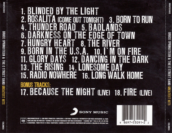 Bruce Springsteen & The E Street Band* -Greatest Hits