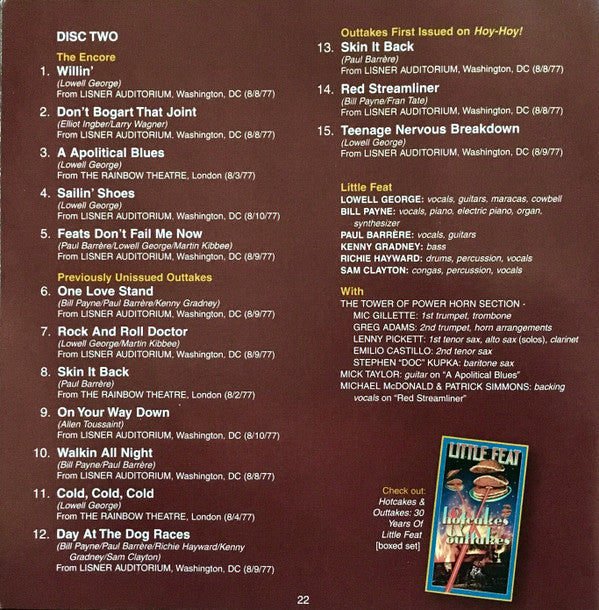 Little Feat - Waiting For Columbus