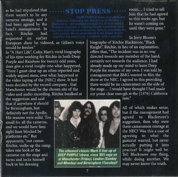 Deep Purple -Live At The NEC 1993