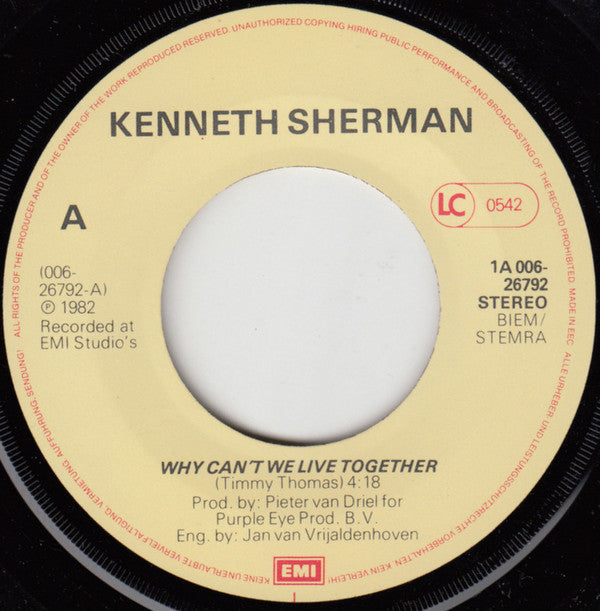 Kenneth Sherman -Why Can't We Live Together / Just Dance