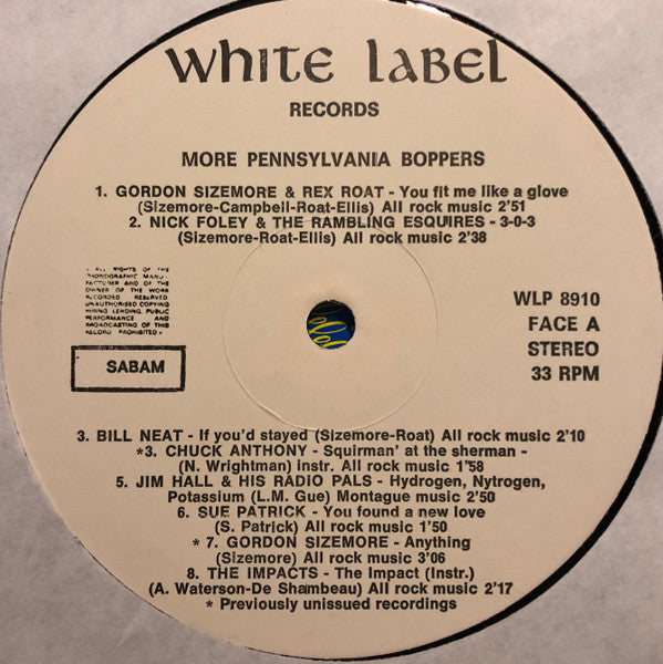 Various - More Pennsylvania Boppers