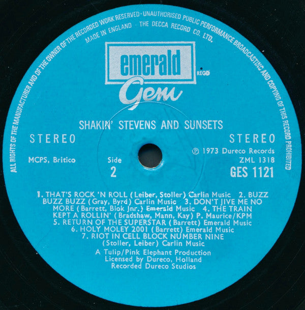 Shakin' Stevens And The Sunsets -Shakin' Stevens & Sunsets
