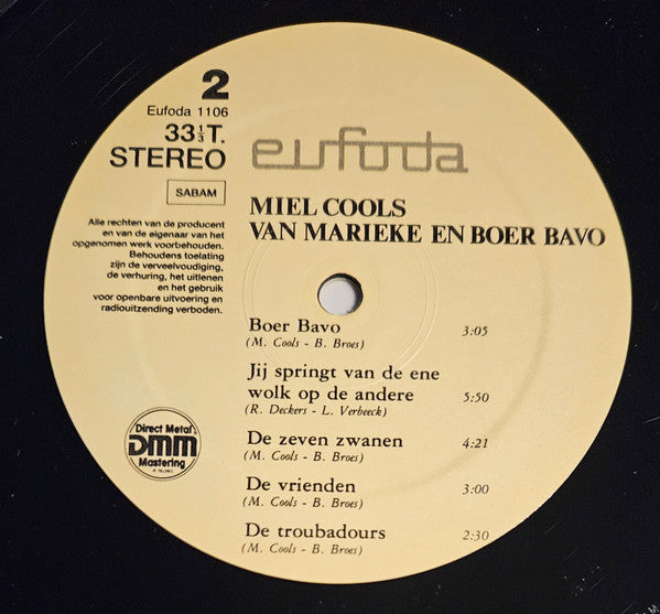 Miel Cools - Van Marieke En Boer Bavo