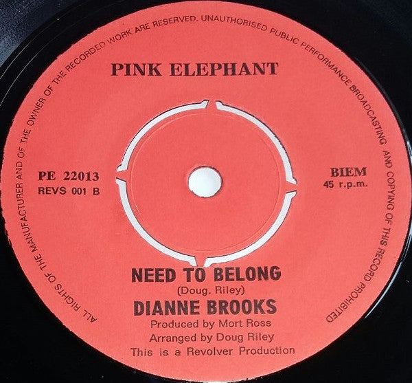 Dianne Brooks -Walkin' On My Mind / Need To Belong