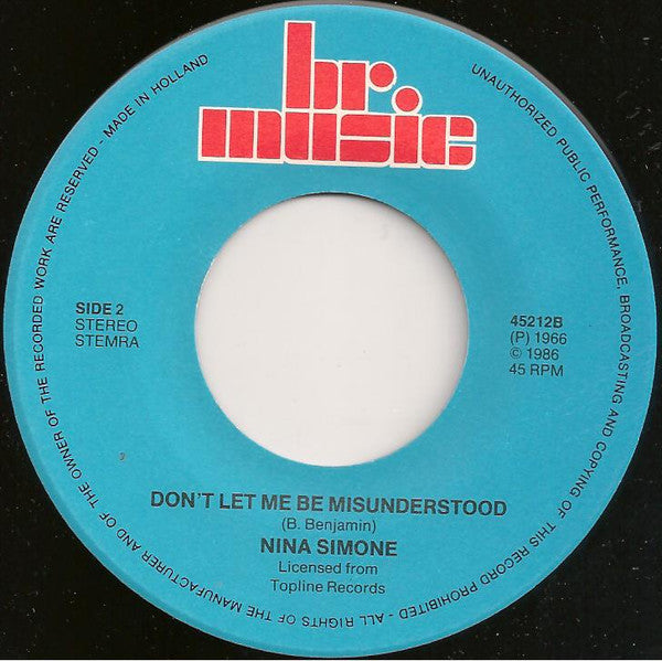 Nina Simone -Ain't Got No... I Got Life / Don't Let Me Be Misunderstood