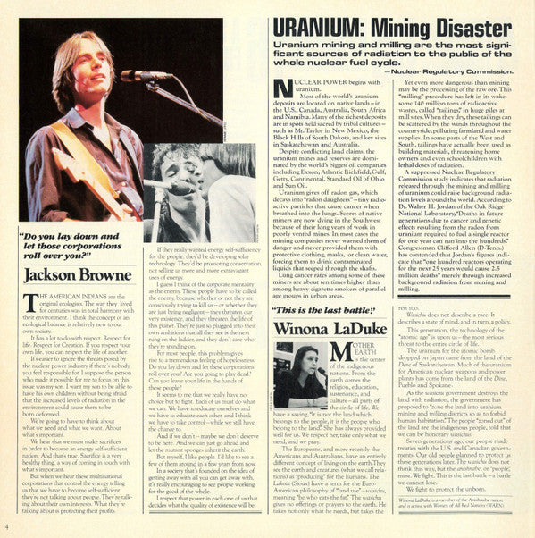 Various -No Nukes - From The Muse Concerts For A Non-Nuclear Future - Madison Square Garden - September 19-23, 1979
