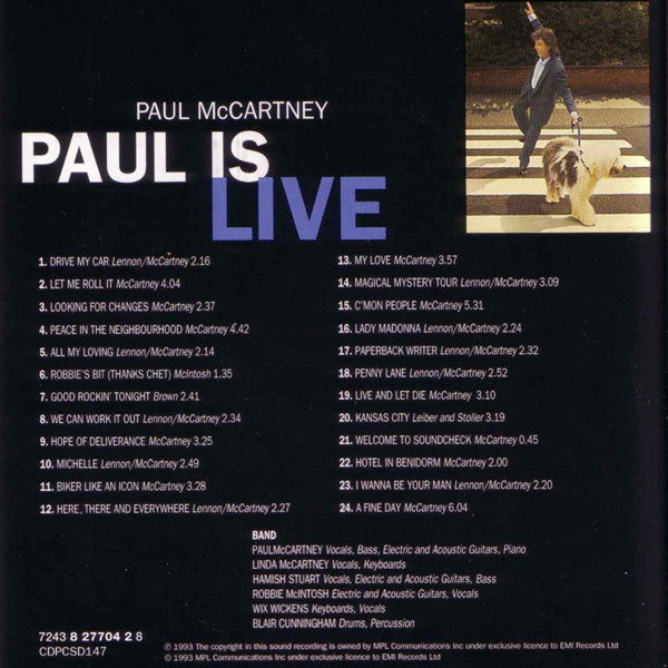 Paul McCartney -Paul Is Live