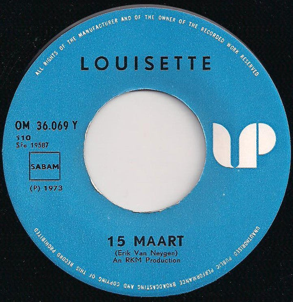 Louisette -Daddeemelee (Dat Deed Mij Leed) / 15 Maart