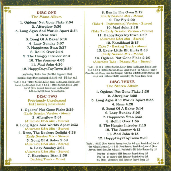 Small Faces -Ogdens' Nut Gone Flake