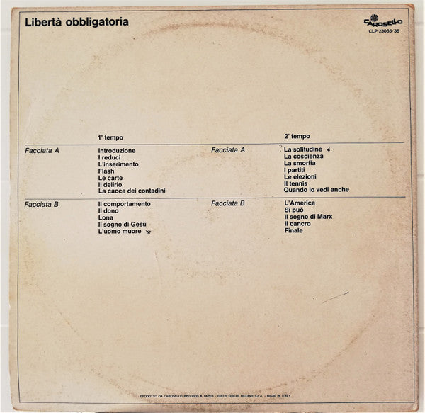 Giorgio Gaber -Libertà Obbligatoria