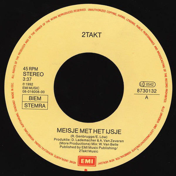 2 Takt - Meisje Met Het IJsje