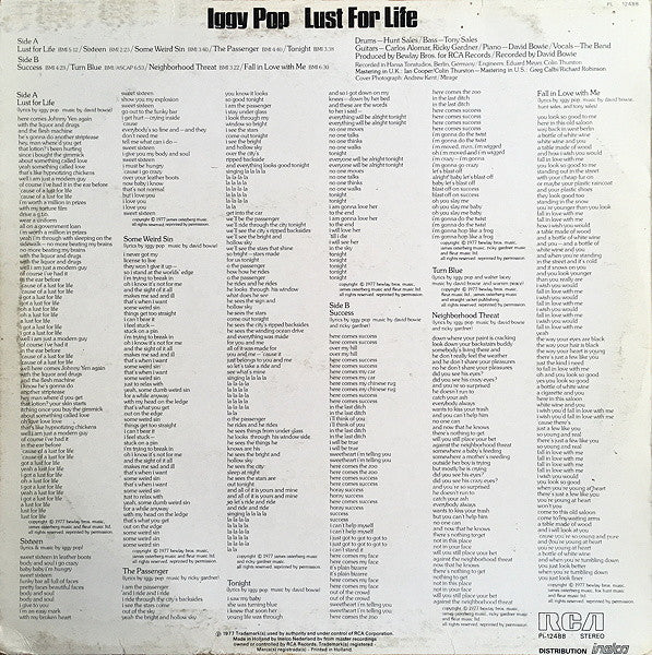 Iggy Pop -Lust For Life
