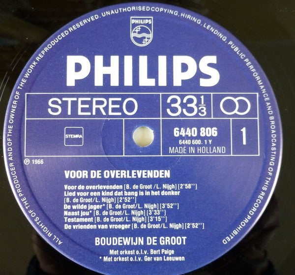 Boudewijn de Groot -Voor De Overlevenden