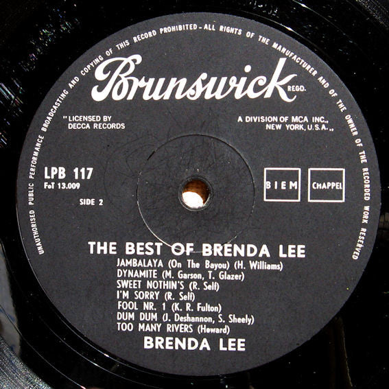 Brenda Lee -The Best Of Brenda Lee