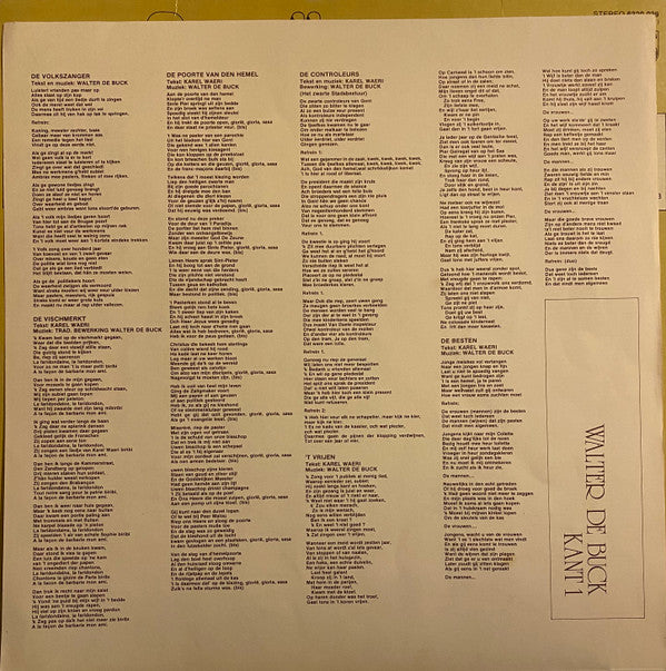 Walter De Buck - De Volkszanger Voor Karel Waeri