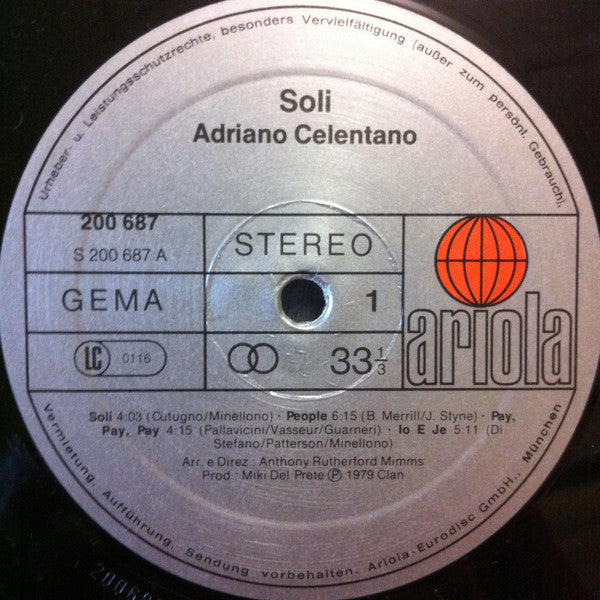 Adriano Celentano -Soli
