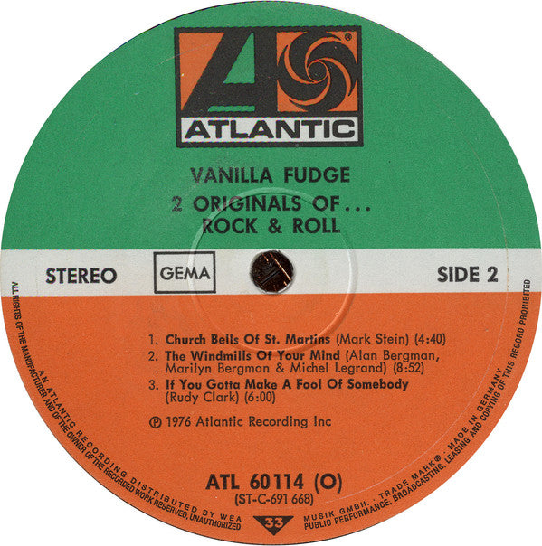 Vanilla Fudge -2 Originals Of Vanilla Fudge