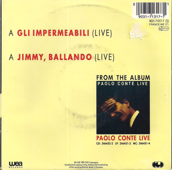 Paolo Conte -Gli Impermeabili (Live) / Jimmy, Ballando (Live)