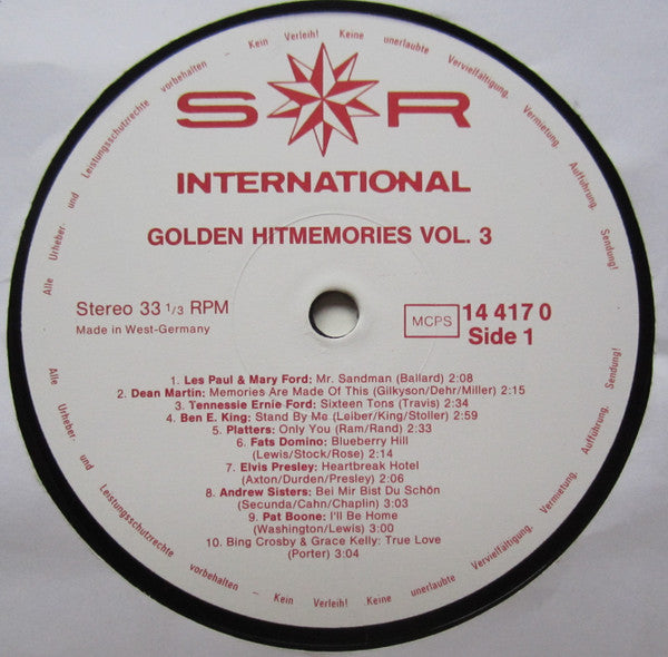 Various - Golden Hit Memories