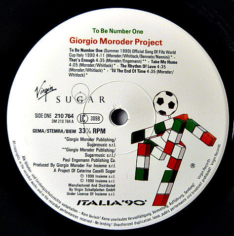 Giorgio Moroder Project -To Be Number One (Summer 1990)
