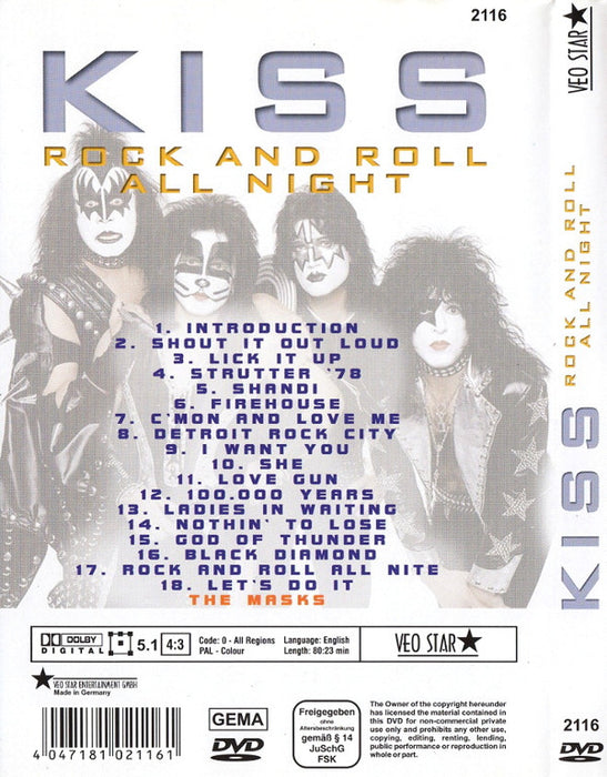 Kiss -Rock And Roll All Night