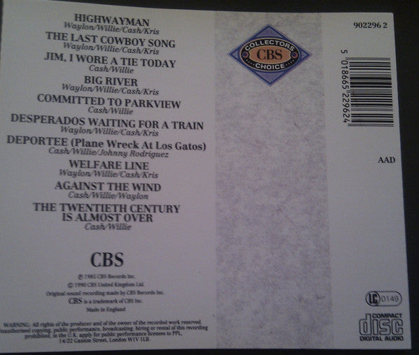 Waylon Jennings, Willie Nelson, Johnny Cash, Kris Kristofferson - Highwayman