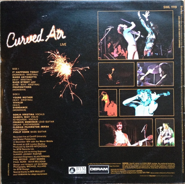 Curved Air -Curved Air Live