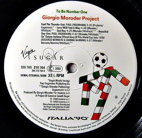 Giorgio Moroder Project -To Be Number One (Summer 1990)