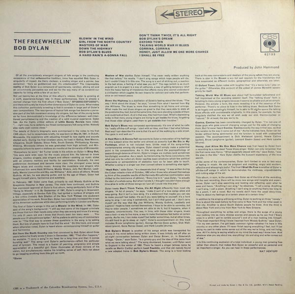 Bob Dylan -The Freewheelin' Bob Dylan