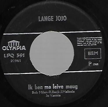Lange Jojo -Ik Ben Ma Leive Meug! / De Chinuuse Tango