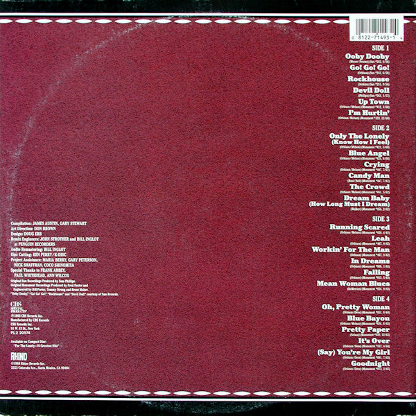 Roy Orbison -For The Lonely: A Roy Orbison Anthology, 1956-1965
