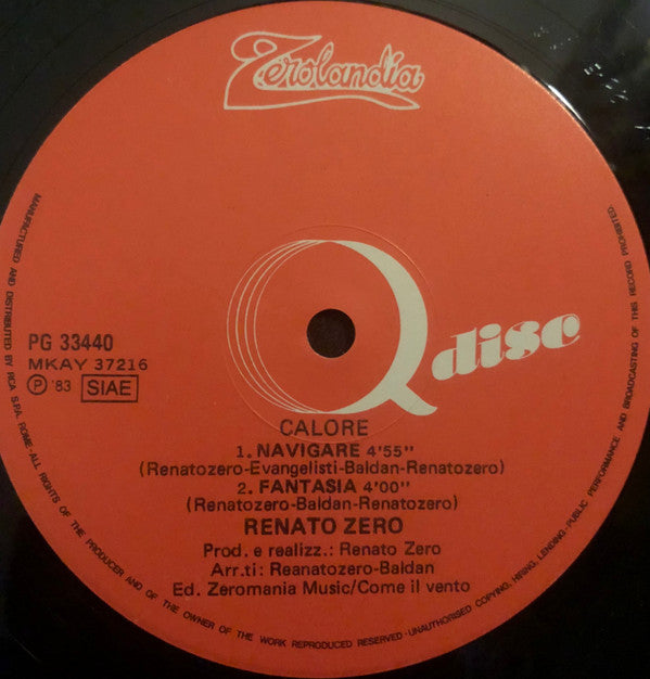 Renato Zero -Calore