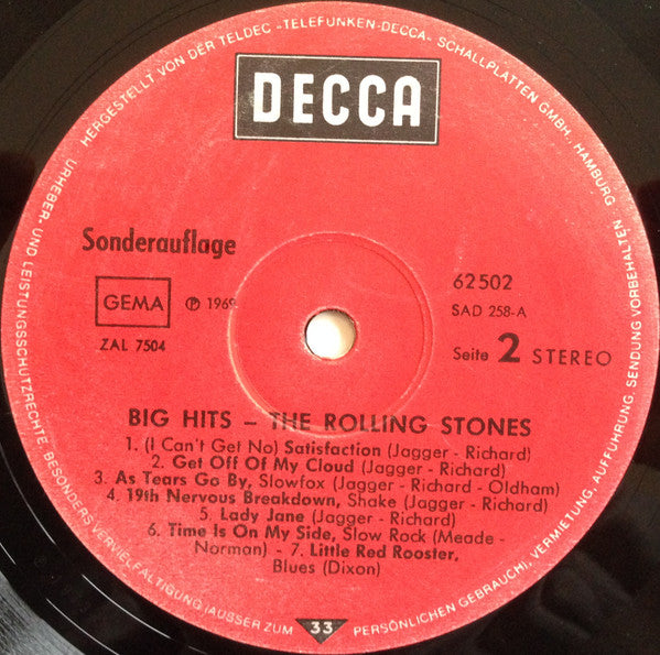 The Rolling Stones - Big Hits (High Tide And Green Grass)