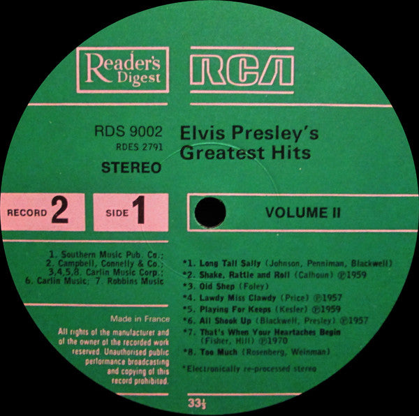 Elvis Presley - Elvis Presley's Greatest Hits
