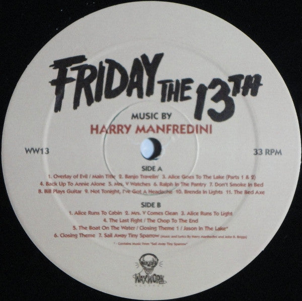 Harry Manfredini -Friday The 13th (Original Motion Picture Score)