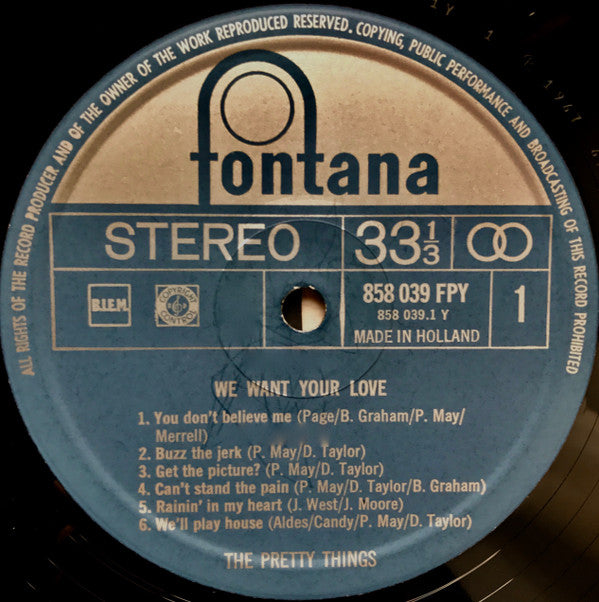 The Pretty Things -We Want Your Love