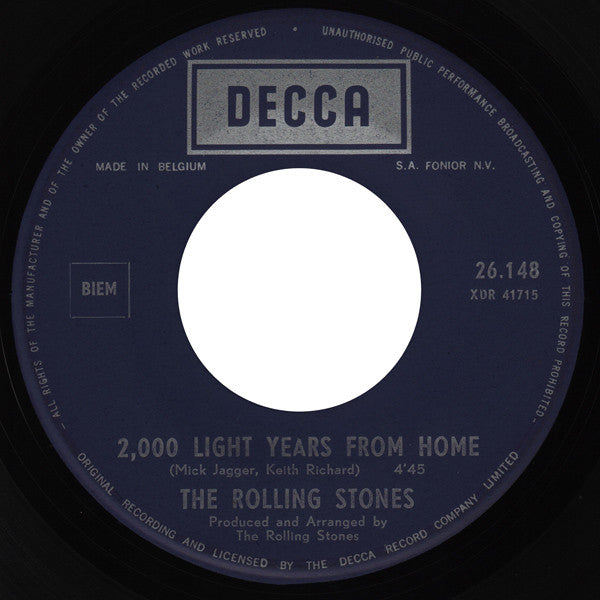 The Rolling Stones -2,000 Light Years From Home / She's A Rainbow