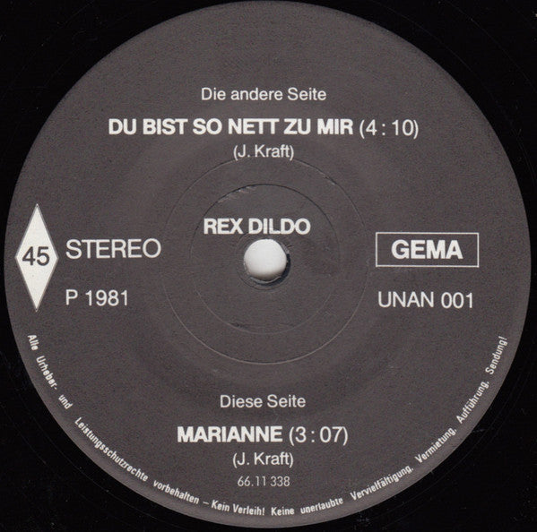 Rex Dildo -Du Bist So Nett Zu Mir