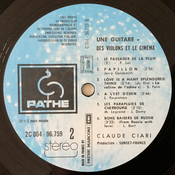 Claude Ciari -Une Guitare, Des Violons Et Le Cinema